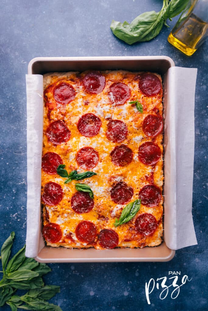 Easy Pan Pizza (NO Yeast!)