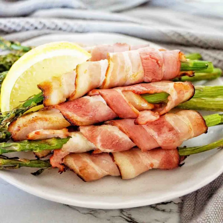 Easy Air Fryer Bacon Wrapped Asparagus