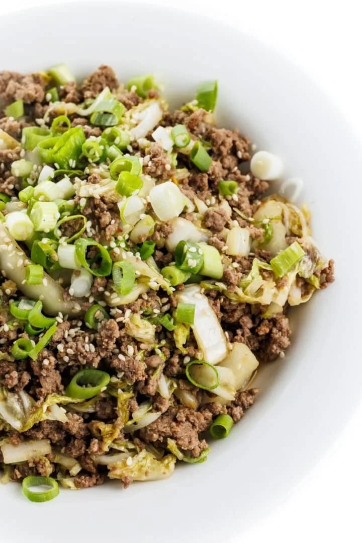 Ground Beef and Cabbage Stir-Fry