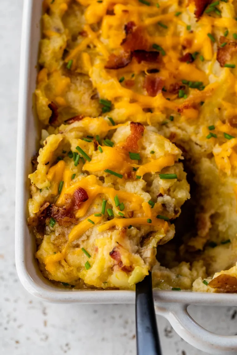 Twice Baked Potato Casserole (Perfect for Making Ahead!)