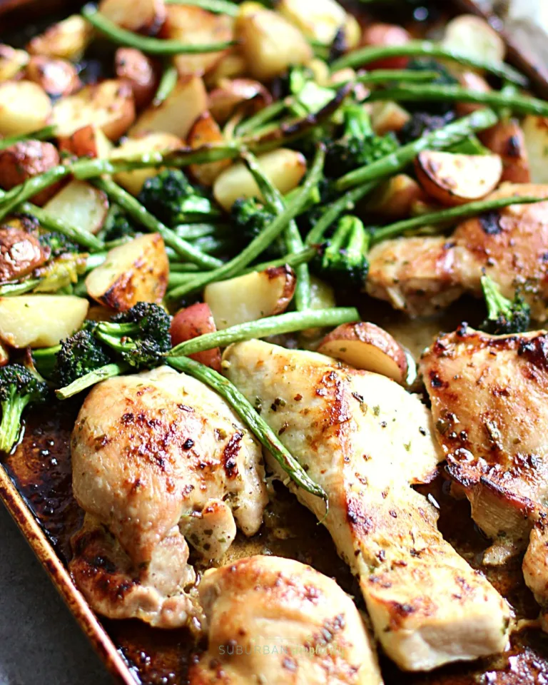 Easy One Pan Honey Garlic Chicken and Vegetables