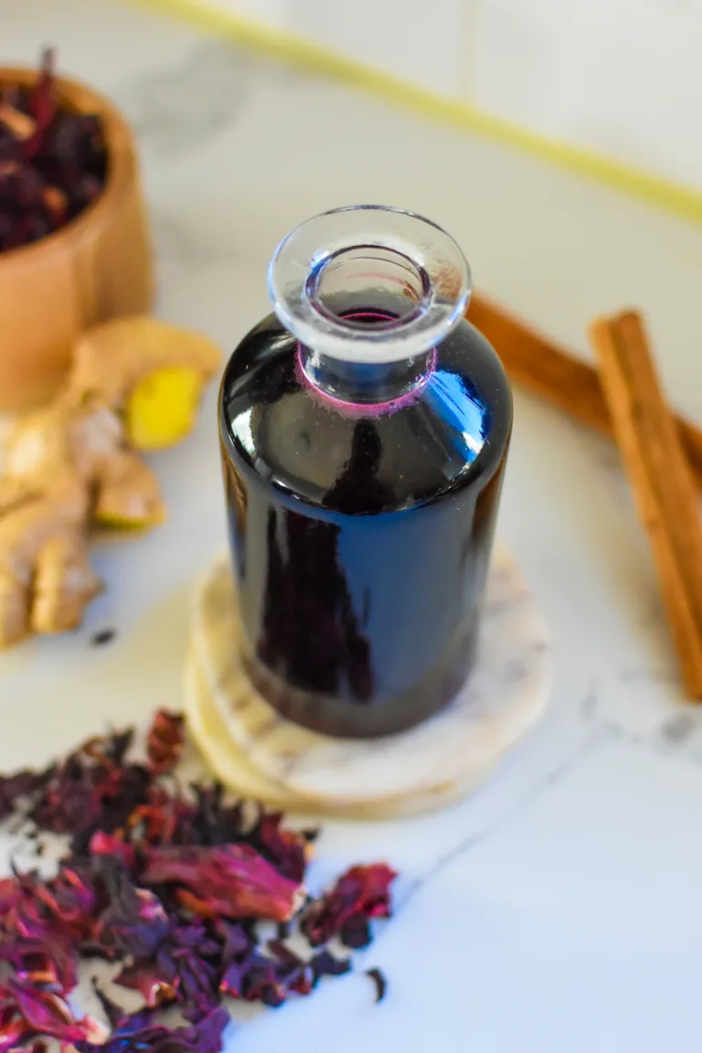 Spiced Hibiscus Simple Syrup