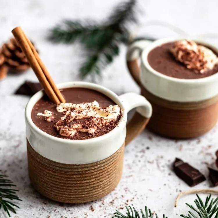 My Absolute Favorite Healthier Hot Chocolate