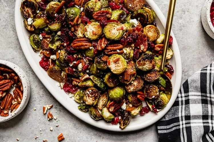 Roasted Brussels Sprouts With Bacon And Balsamic
