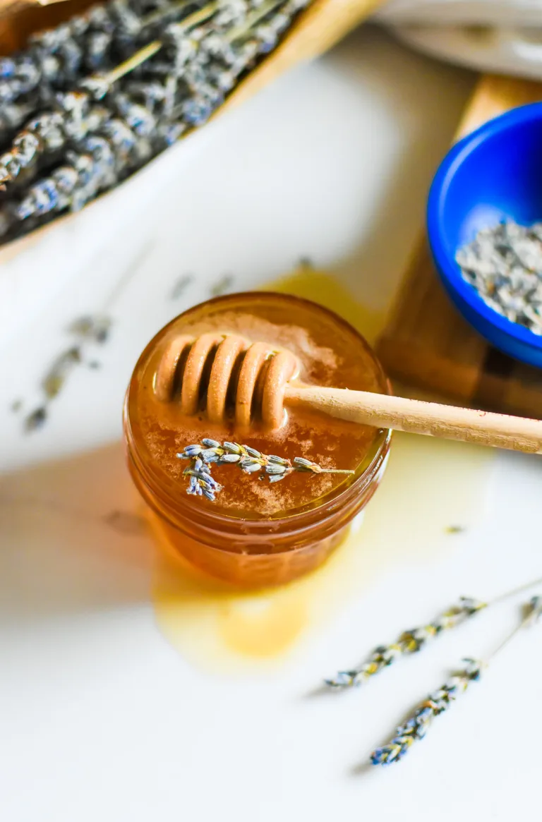 DIY Lavender Honey Syrup