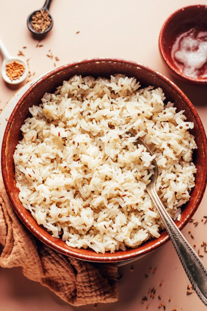 Easy Jeera Rice (Instant Pot or Stovetop)