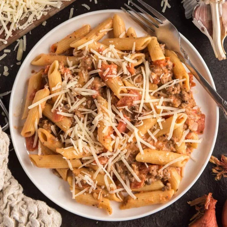 Penne with Sausage and Tomato Sauce
