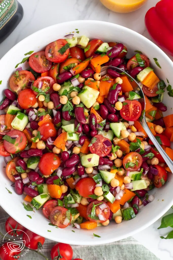 Mediterranean Red Kidney Bean Salad