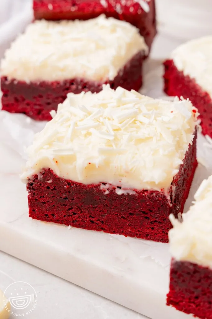 Red Velvet Brownies With the Best Cream Cheese Frosting