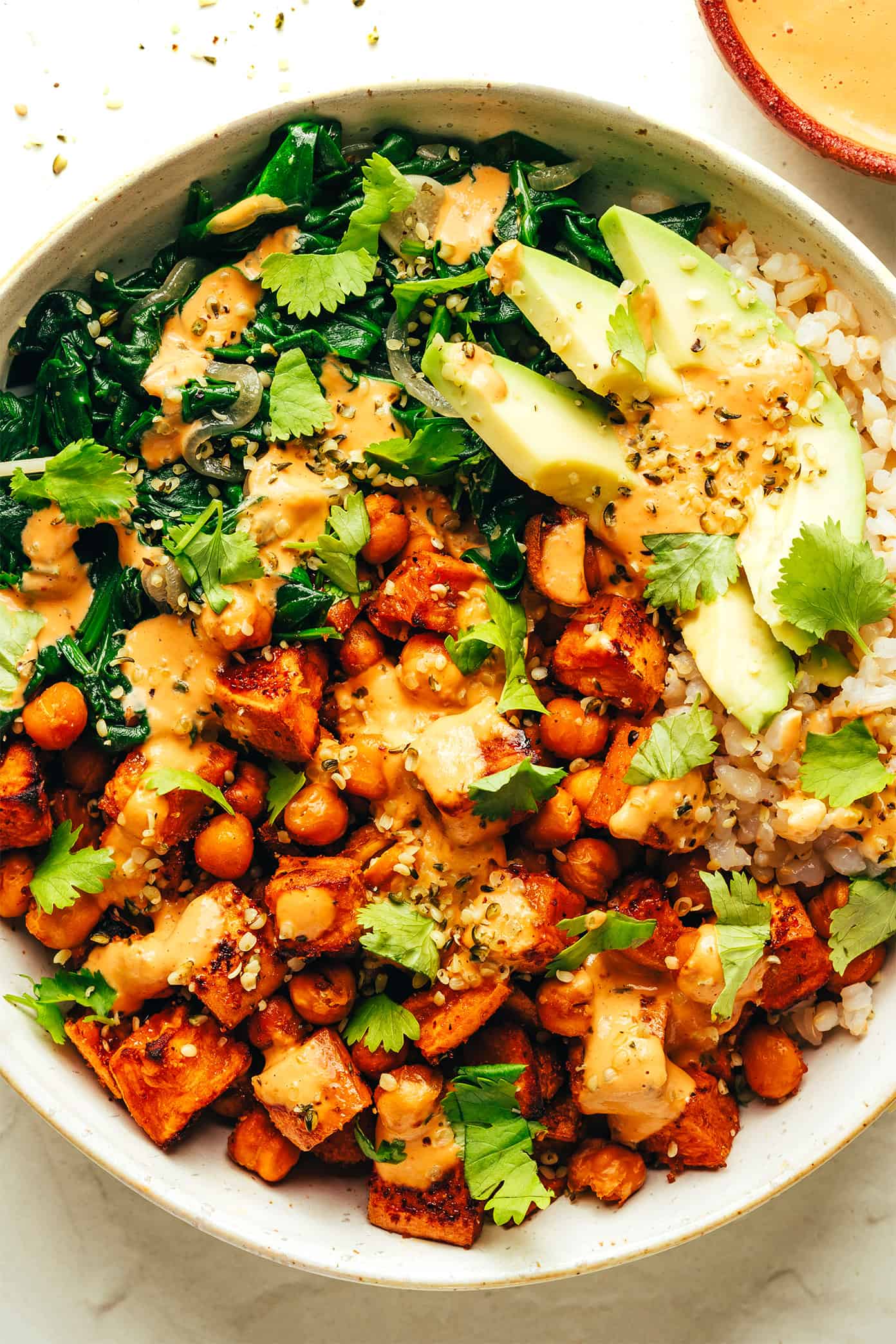 Roasted Sweet Potato and Chickpea Bowls