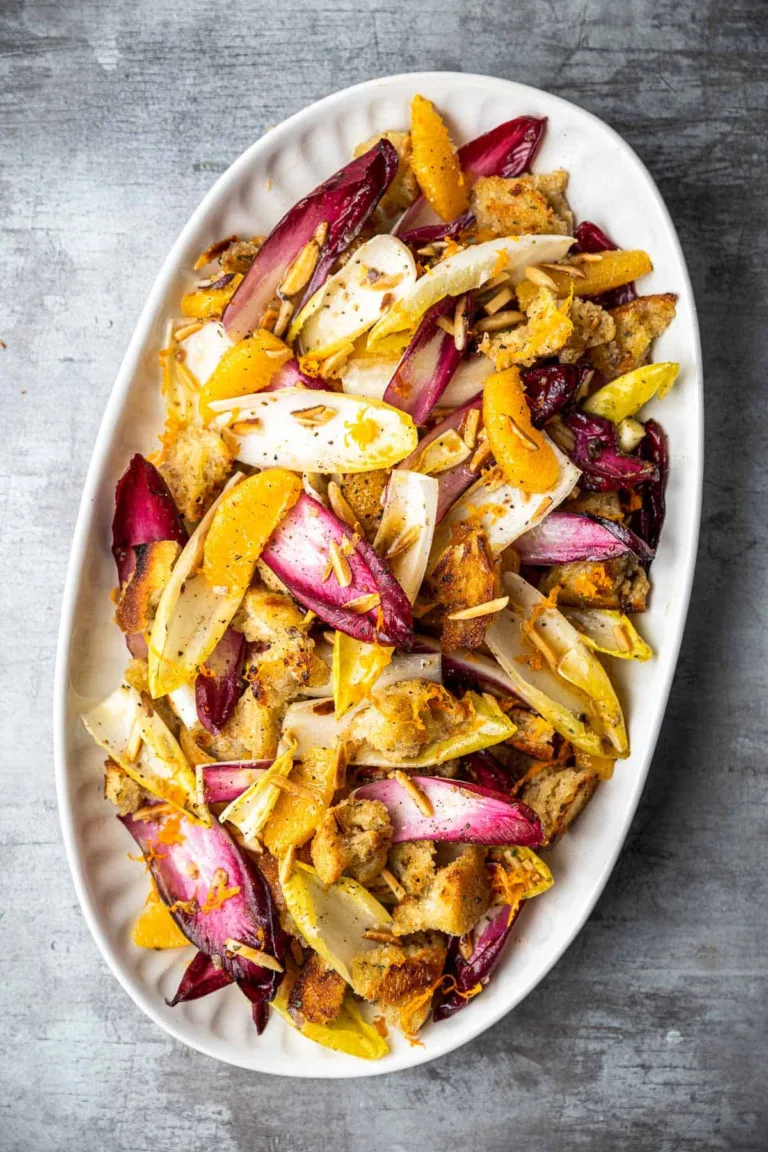 Endive Salad with Rosemary Croutons and Citrus