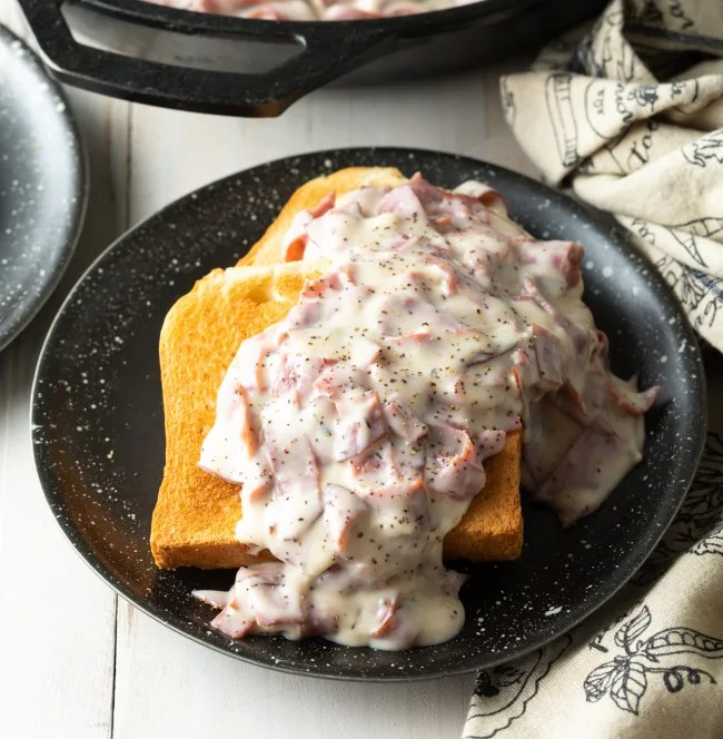 Creamed Chipped Beef on Toast (Shit on a Shingle)