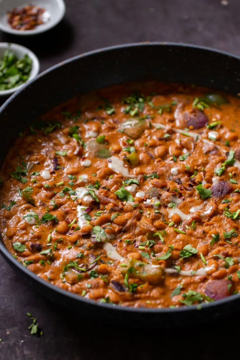 White Beans in Toasted Cumin Onion Curry (White Beans do Pyaza) – one pot