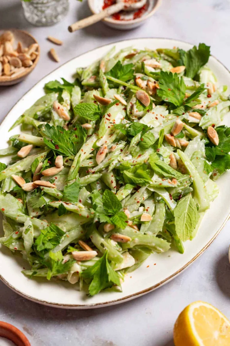 Celery Salad with Greek Yogurt Dressing