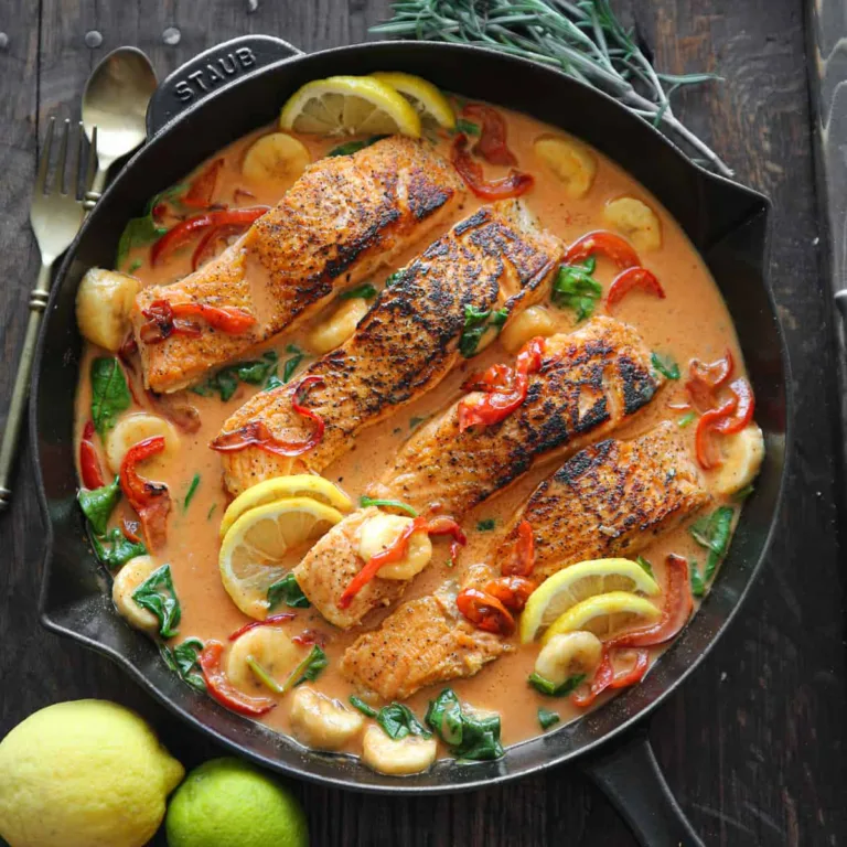 Thai-inspired Coconut Curry Salmon (30 Minutes, ONE-PAN)