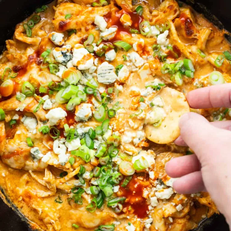 Cottage Cheese Buffalo Chicken Dip