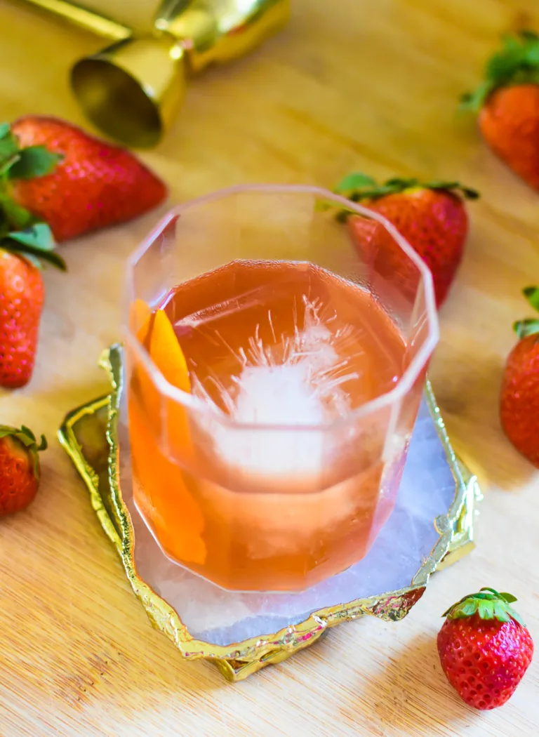 Strawberry Old Fashioned Cocktail