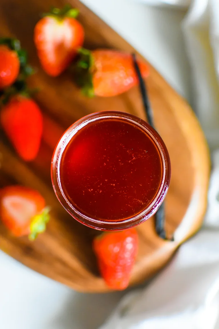 Strawberry Vanilla Simple Syrup Recipe