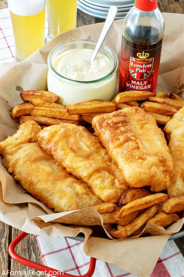 English-Style Fish and Chips