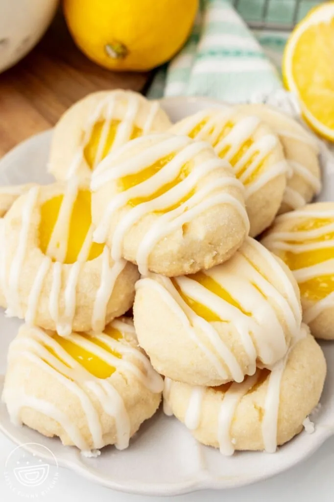Shortbread Thumbprint Lemon Curd Cookies