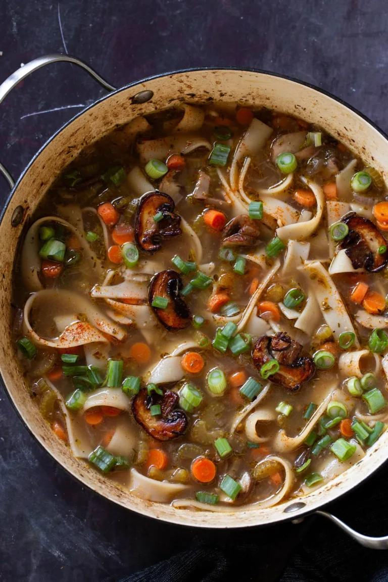 One-Pot Mushroom Noodle Soup