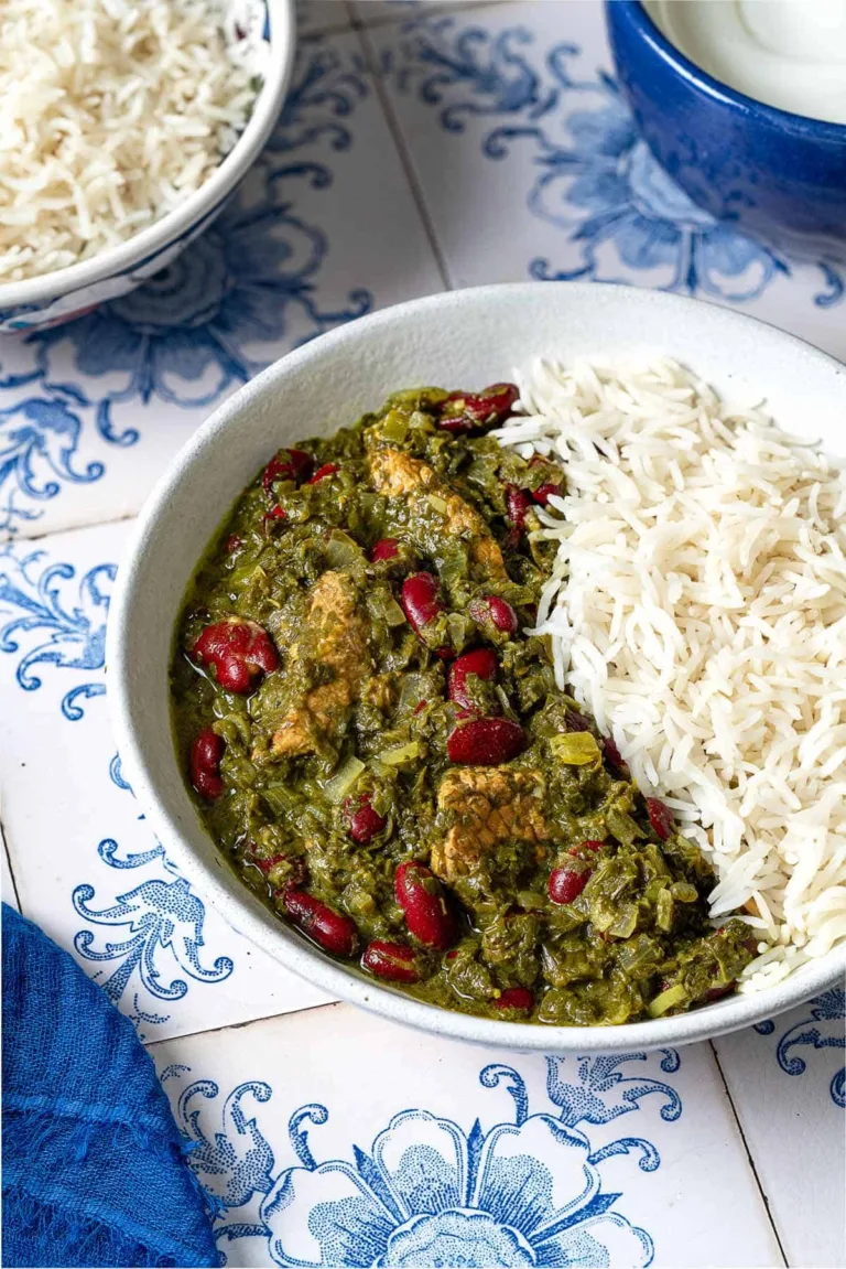 Ghormeh Sabzi (Persian Beef Stew with Herbs and Dried Lime)