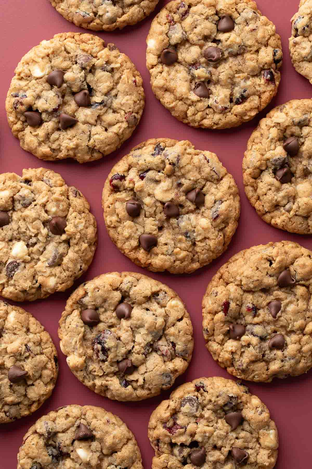 Oatmeal Cranberry Chocolate Chip Cookies