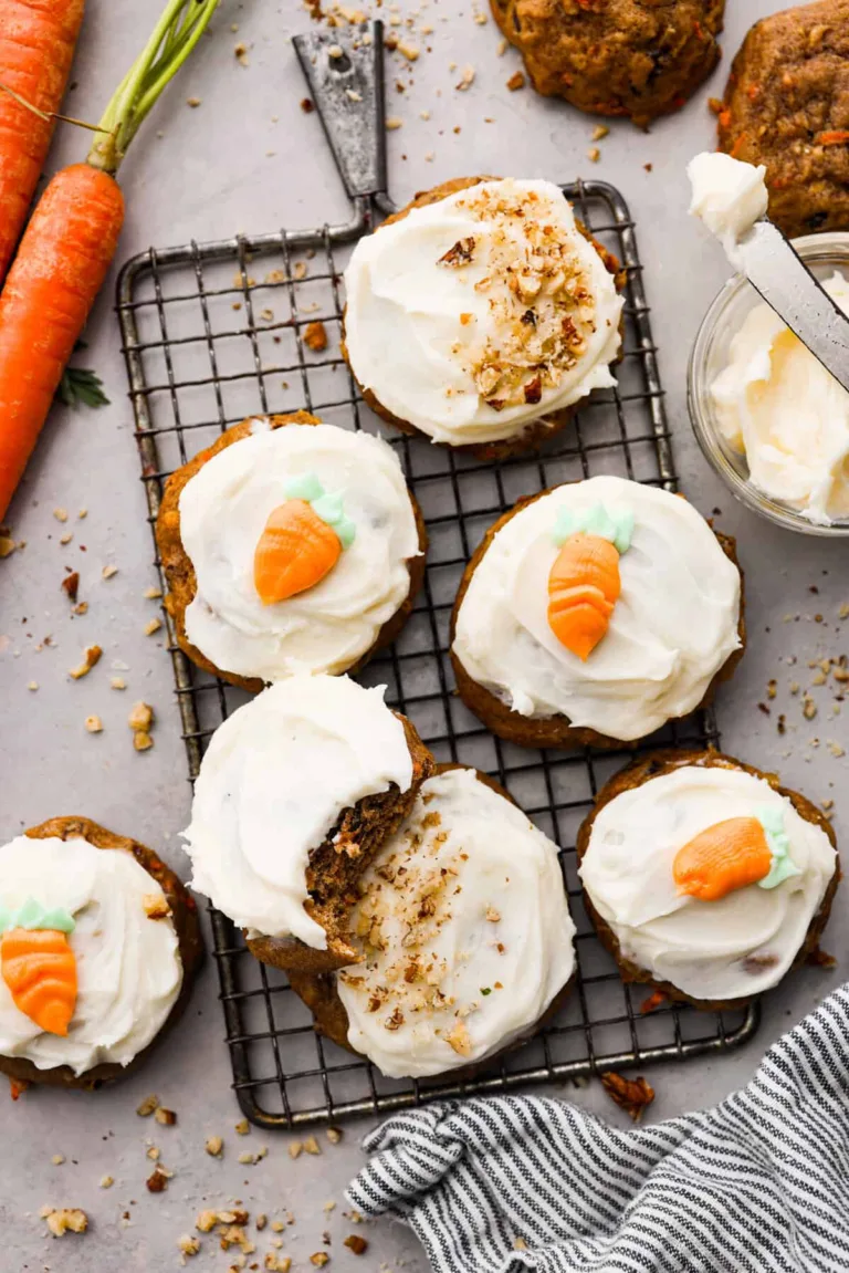 Frosted Carrot Cake Cookies