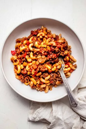 Slow Cooker Goulash Recipe (Easy to Prep Ahead!)