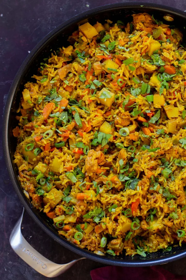 Jamaican Curry Rice (gluten-free, nut-free, one pot)