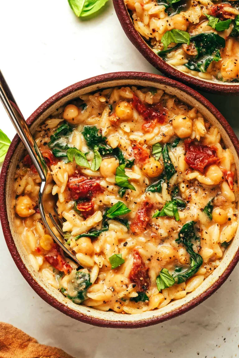 Marry Me Chickpeas and Orzo
