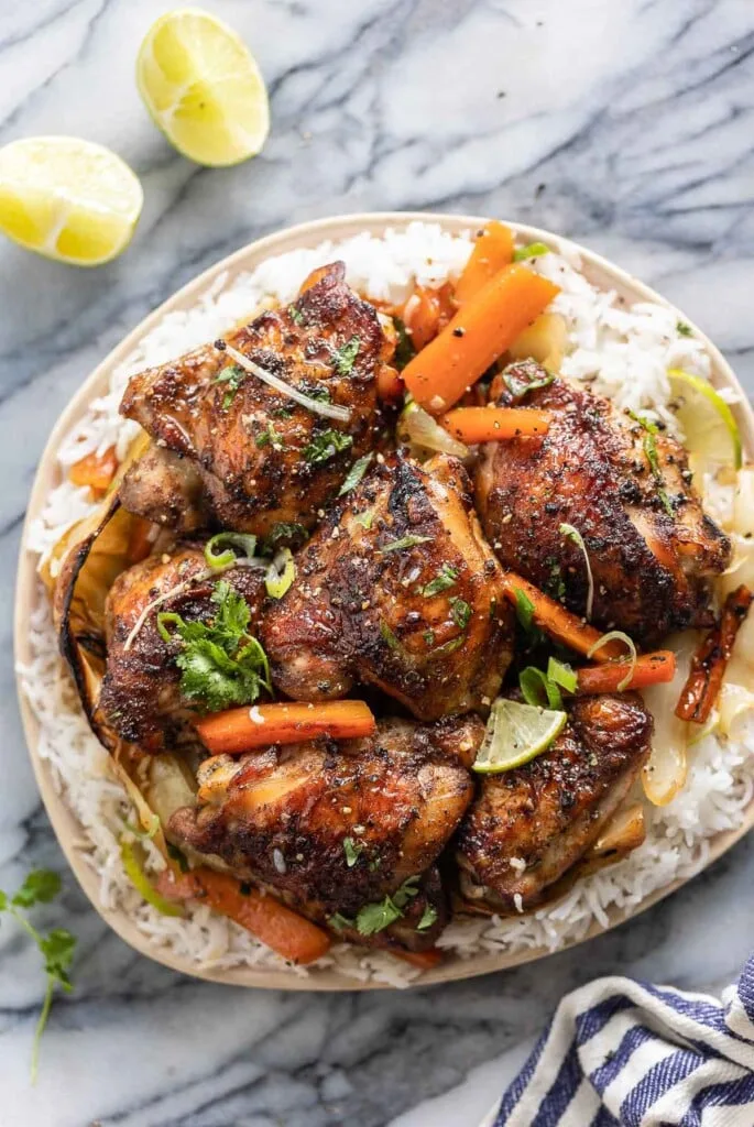 Five Spice Chicken with Carrots & Cabbage