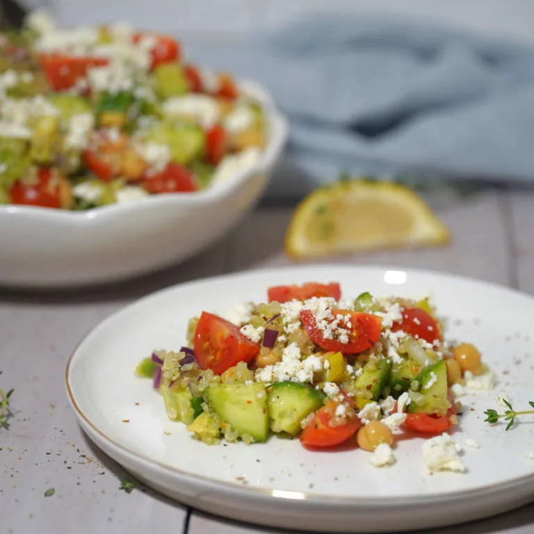 Mediterranean Quinoa Salad with Feta Cheese