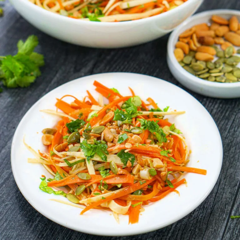 Asian Carrot Salad with Parsnips