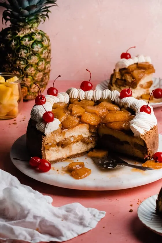 pineapple upside-down cheesecake