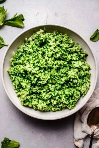 Spinach Rice (Simple Side Dish Recipe)