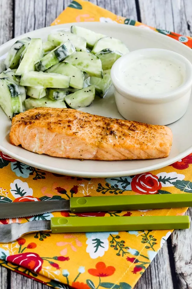 Air Fryer Salmon Recipe (with Mustard-Herb Sauce)