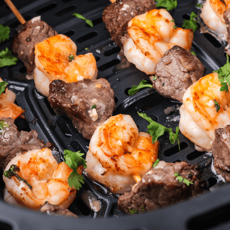 Air Fryer Surf and Turf