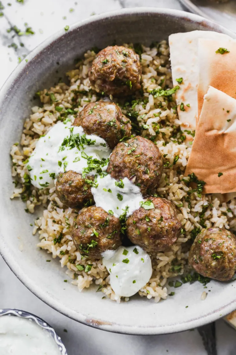 Juicy Greek-Inspired Lamb Meatballs