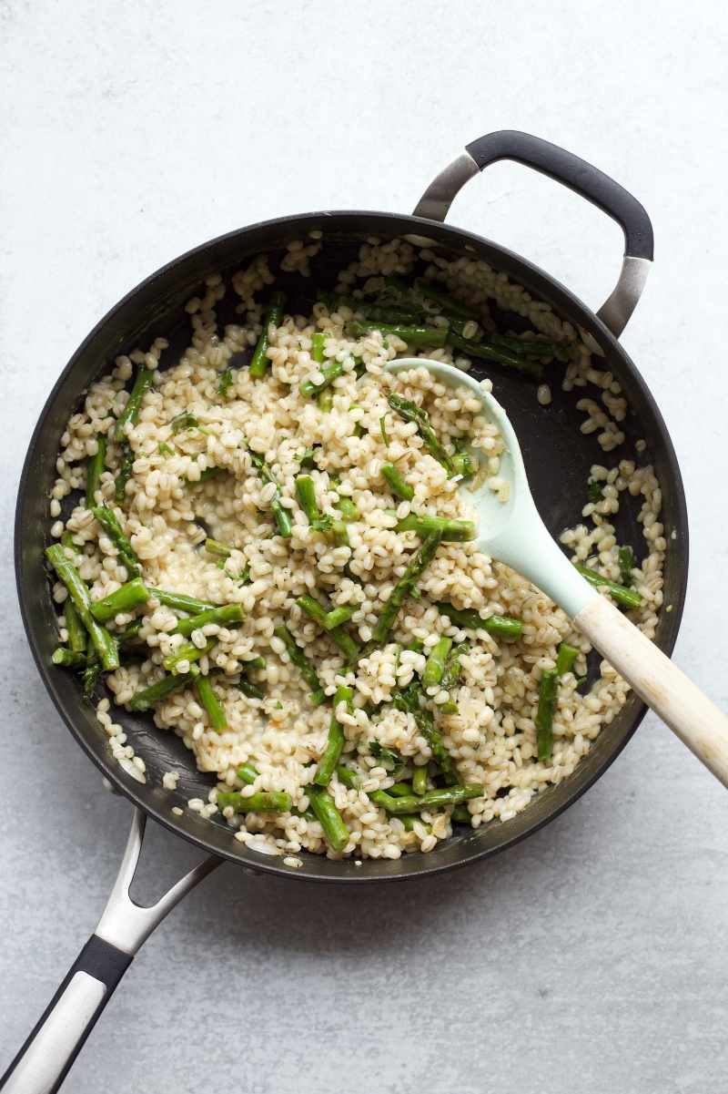 Barley Risotto with Asparagus 