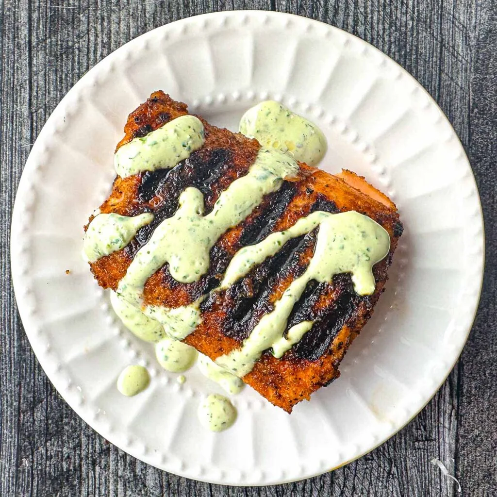 Low Carb BBQ Rubbed Salmon