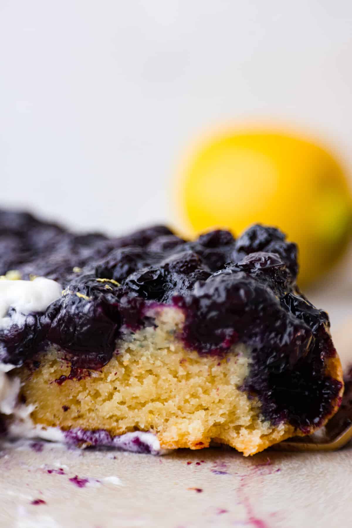 Blueberry Lemon Upside-Down Cake