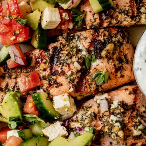 Greek Salmon (Baked or Grilled)