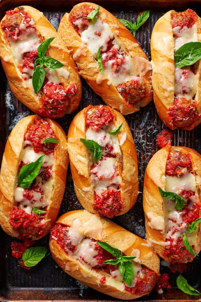 Easy Italian Meatball Sub Sandwiches
