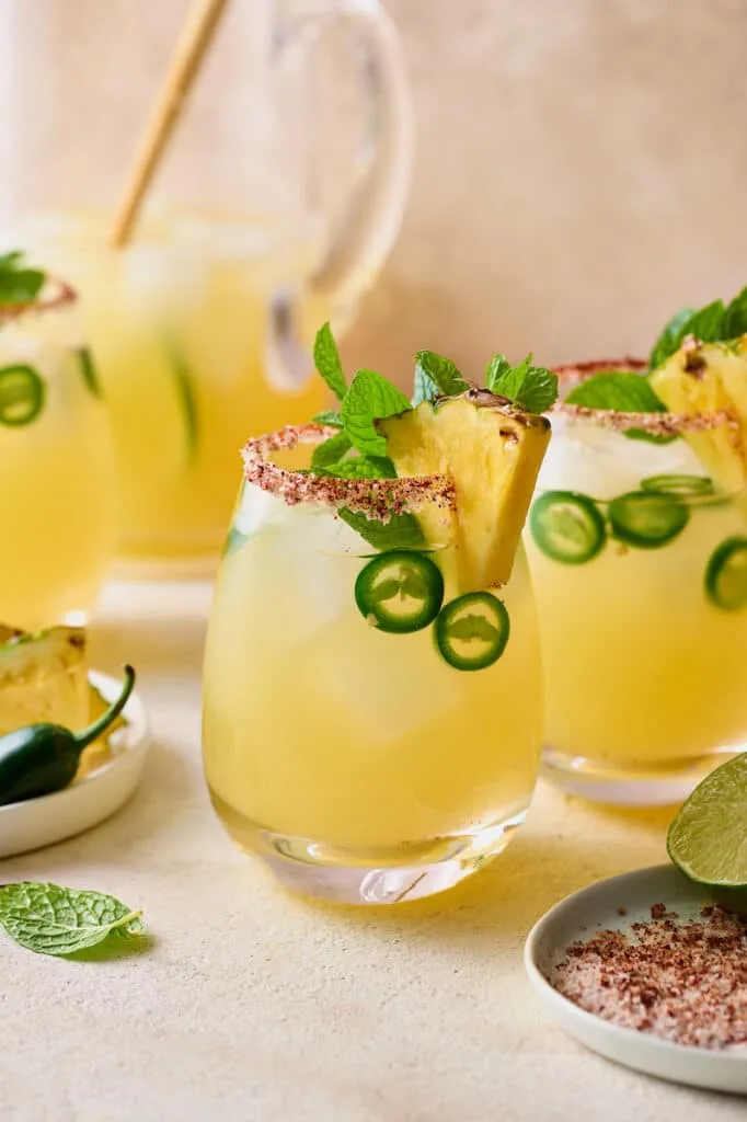 Spicy Pineapple Margaritas
