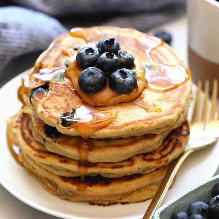 Blueberry Protein Pancakes