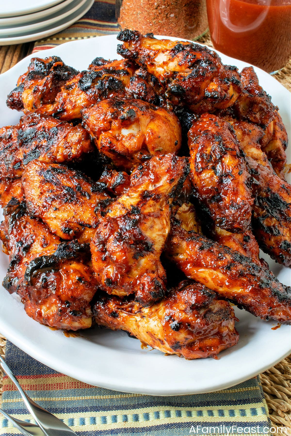 Bourbon Spice Grilled Chicken Wings