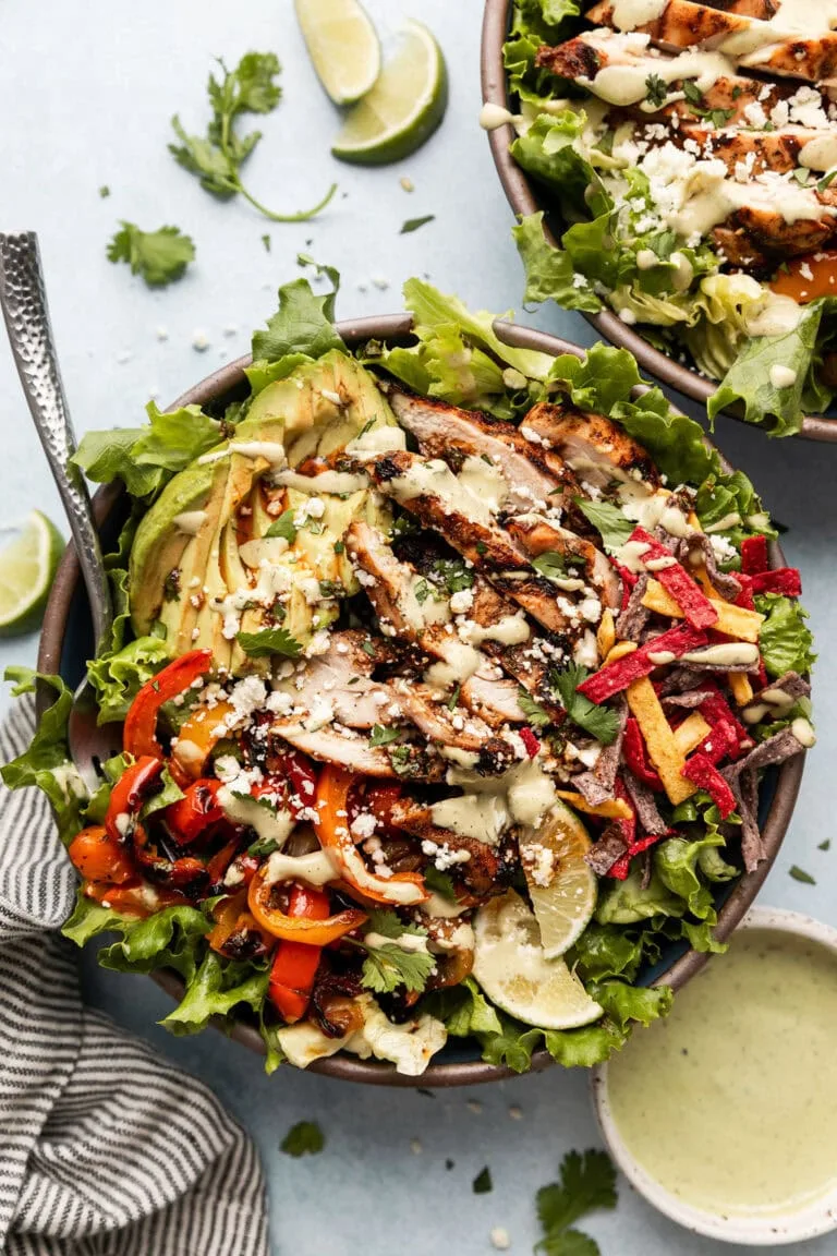 Our Grilled Chicken Fajita Salad Is Worthy Of A Restaurant Menu