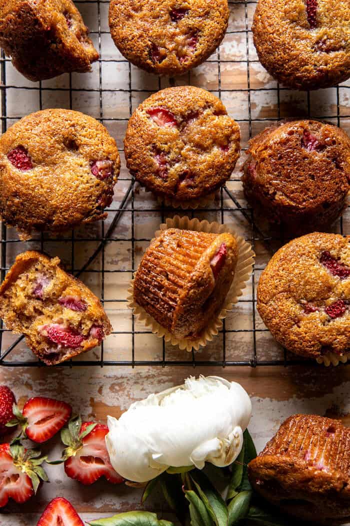 Strawberry Caramel Muffins.