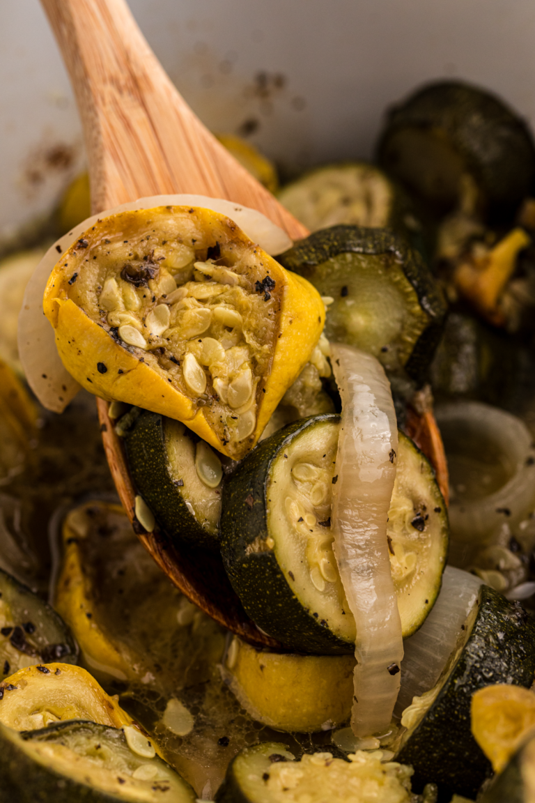 Slow Cooker Zucchini and Yellow Squash